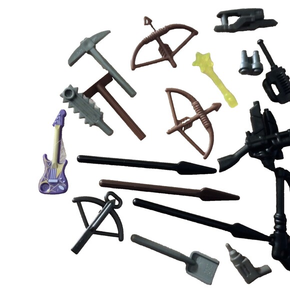 51pc Lot of Lego Minifigs Accessories- Tools Spears Camera Guitar Combat + More - Picture 3 of 6